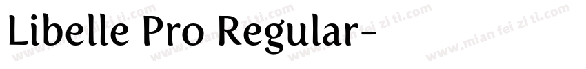 Libelle Pro Regular字体转换